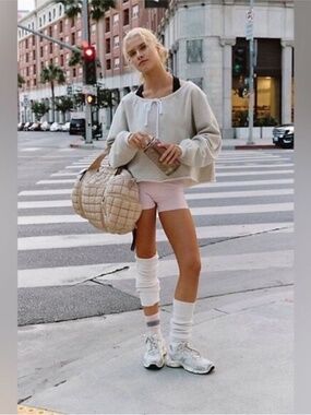 Free People Movement For the Win Off Shoulder Sweatshirt